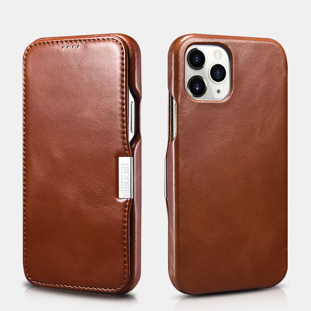 Vintage Leather Magnetic Style Folio Case for iPhone 12 Pro Max