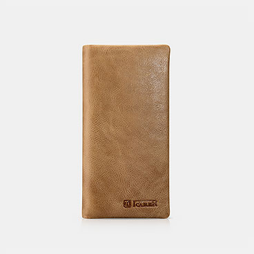 Shenzhou Real Leather Bifold Long Wallet