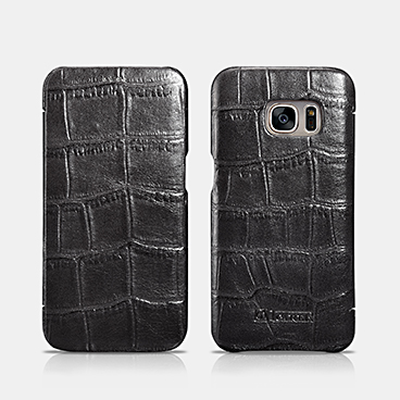 Embossed Crocodile Genuine Leather Folio Case For SAMSUNG Galaxy S7