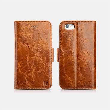 Oil Wax Leather Detachable 2 in 1 Wallet Folio Case For iPhone 6/6S