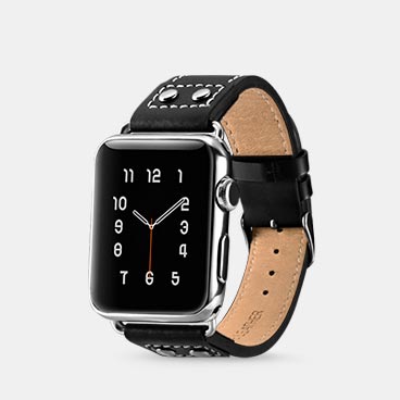 Classic Series Real Cowhide Leather Apple Watchband for 42mm/44mm