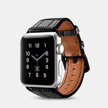  Avant-garde Series Genuine Cowhide Leather Apple Watchband for 42mm/44mm