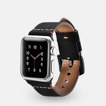 Knight Series Genuine Cowhide Leather Watchstrap for iWatch 38mm/40mm