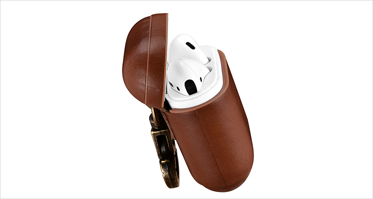 genuine leather airpods case 