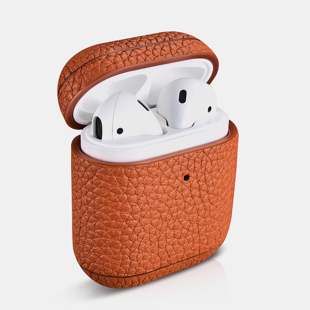 Hermes Leather Airpods Case with LED Indicator Hole - AirPods Case