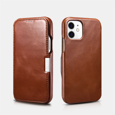 Vintage Leather Magnetic Style Folio Case for iPhone 12 mini