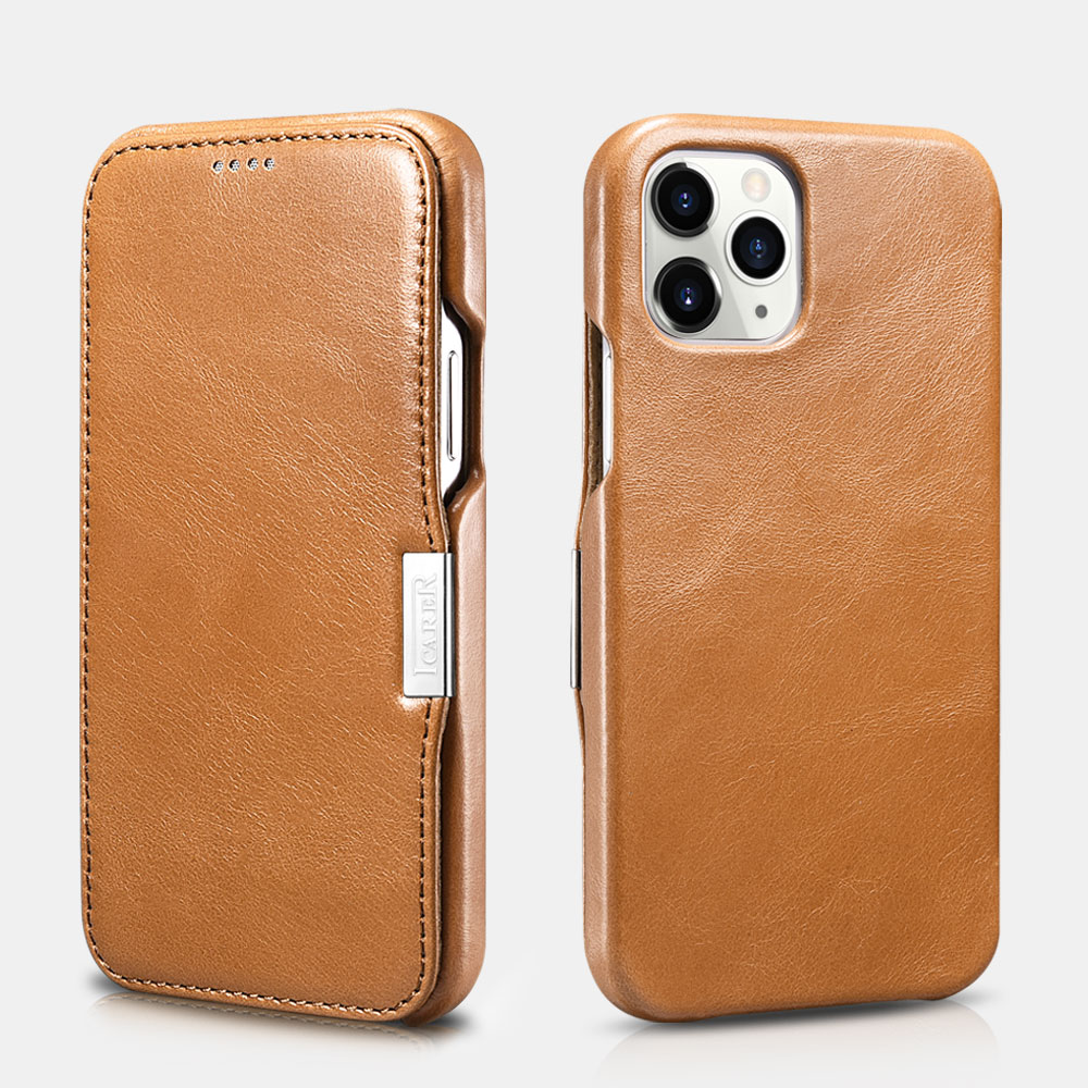 Vintage Leather Magnetic Style Folio Case for iPhone 12 Pro Max ...