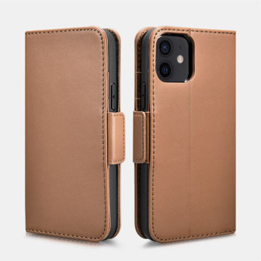 iPhone 12 Mini Haixing Series Real Leather Wallet Case (Detachable 2-in-1)