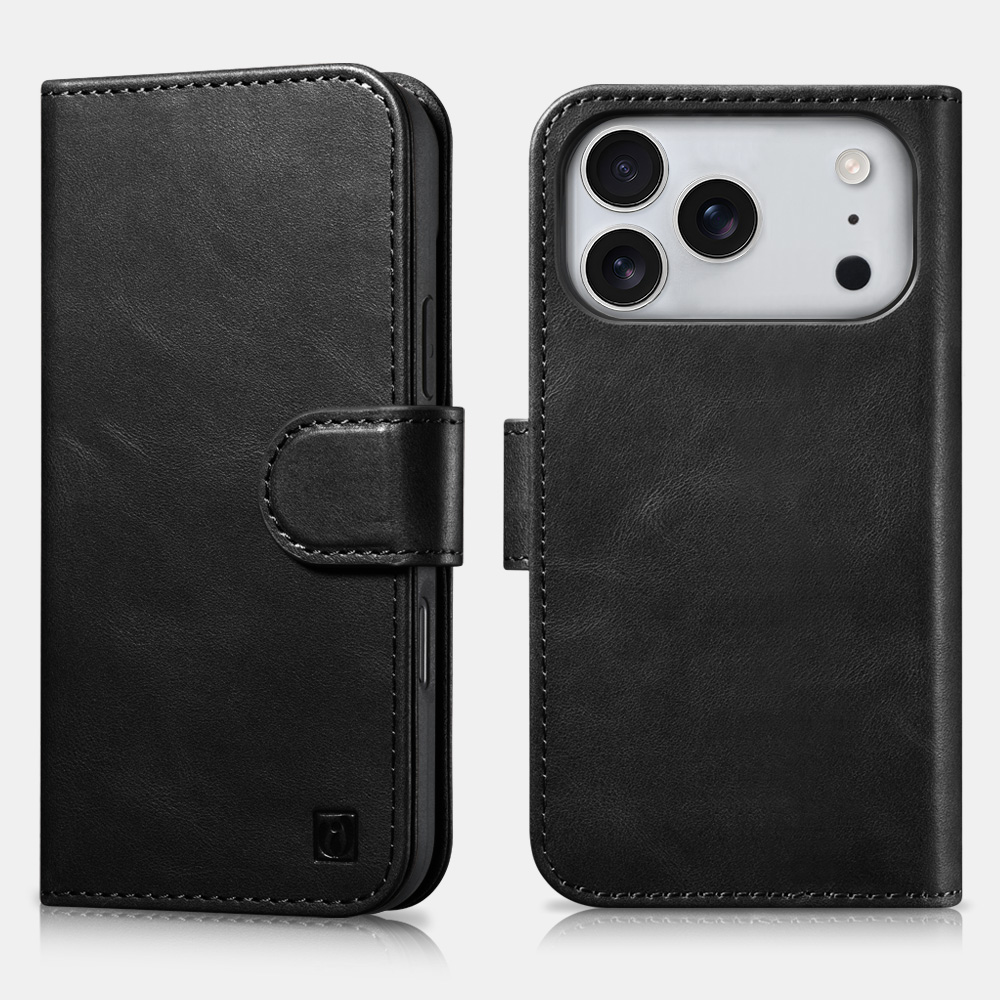 iPhone 18 Pro Max Oil Wax Premium Leather Detachable 2 in 1 Wallet Phone Case with RFID (TPU Back Case Support Magsafe)